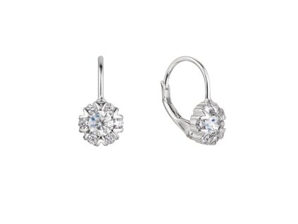 29882 stribrne nausnice detske kulate se zirkony 11474 1 crystal