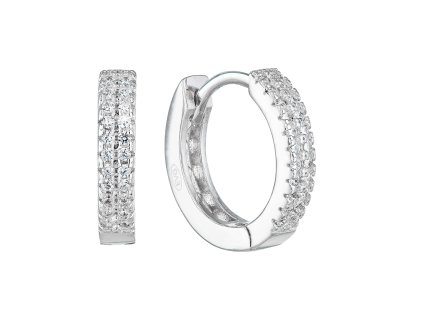 24422 stribrne nausnice kruhy se zirkonem v bile barve 11238 1