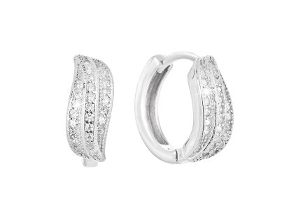 24164 stribrne nausnice kruhy se zirkonem v bile barve 11326 1