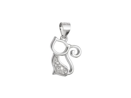 32567 stribrny privesek kocka se zirkony 14037 1 crystal