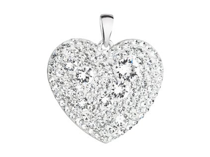 23591 stribrny privesek s krystaly swarovski bile srdce 34243 1