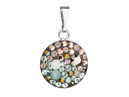 25964 stribrny privesek s krystaly swarovski mix barev kulaty 34225 4 chameleon