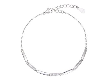 34000 stribrny naramek obdelniky a zirkony 13080 1 crystal