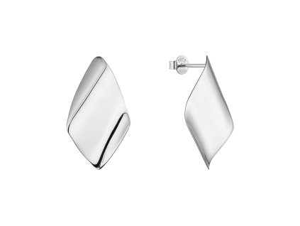 34594 stribrne nausnice leskle kosoctverce 61082