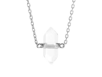 9552 stribrny nahrdelnik s kristalem crystal a stribro 925 1000