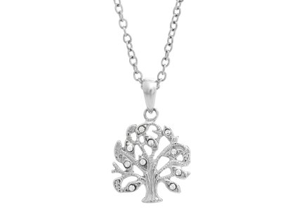 9612 stribrny nahrdelnik strom s krystaly swarovski crystal a stribro 925 1000