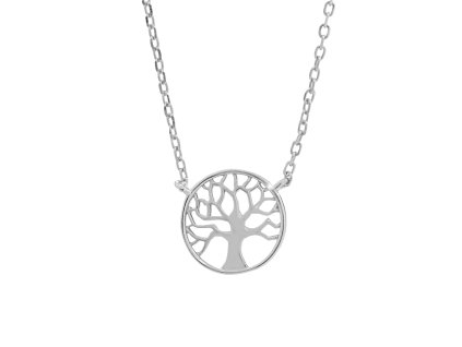 9780 stribrny nahrdelnik mini strom zivota kovovy bez krystalu stribro 925 1000
