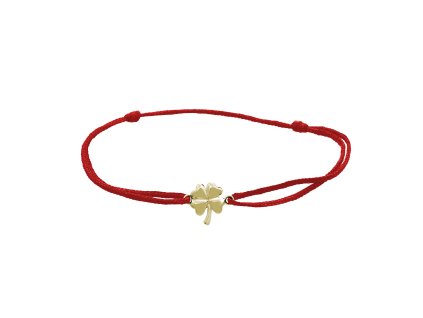 9945 snurkovy naramek s pozlacenym stribrnym priveskem mini ctrlistku kovoveho bez krystalu red stribro 925 1000