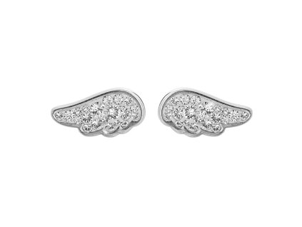 10020 stribrne nausnice puzety motiv kridla osazene krystaly swarovski crystal stribro 925 1000