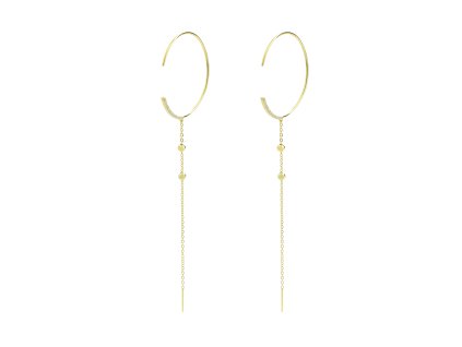 10041 pozlacene stribrne nausnice kruhy s retizkem zdobene kubickymi zirkony crystal stribro 925 1000