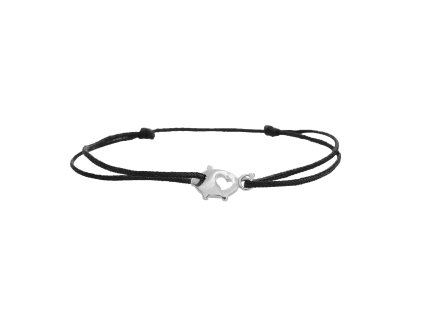 10050 snurkovy naramek se stribrnym priveskem mini prasatka bez krystalu stribro 925 1000