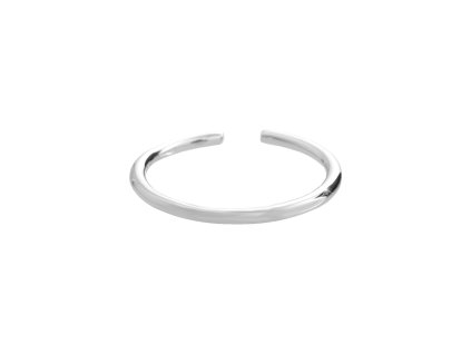 10080 stribrny prsten jednoduchy kovovy krouzek bez krystalu stribro 925 1000