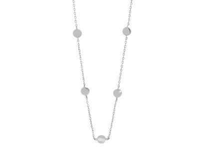 10152 stribrny nahrdelnik s penizky kovovy bez krystalu stribro 925 1000