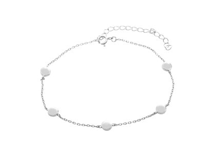 10161 stribrny naramek s penizky kovovy bez krystalu stribro 925 1000