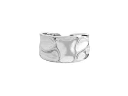 10203 stribrny prsten siroky pomackany bez krystalu stribro 925 1000