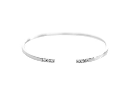 10389 stribrny naramek tri krystaly na obou koncich swarovski crystal stribro 925 1000