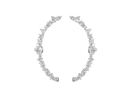 10527 stribrne nausnice puzety podel celeho ucha s kubickymi zirkony stribro 925 1000