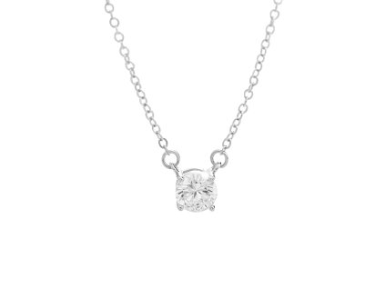 10563 stribrny nahrdelnik kubicky zirkon crystal 6mm stribro 925 1000