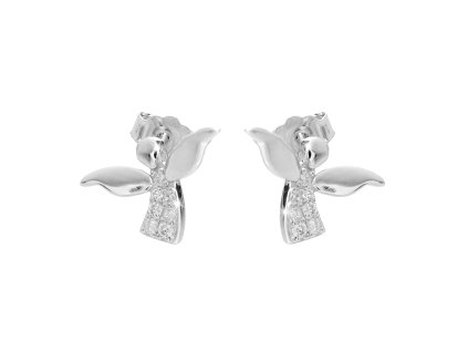 10635 stribrne nausnice puzety mini andilek s kubickymi zirkony crystal stribro 925 1000