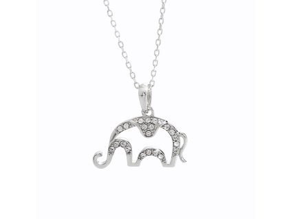 10989 stribrny nahrdelnik slune s krystaly swarovski crystal stribro 925 1000