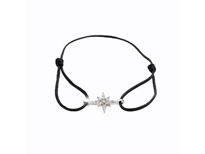 11805 snurkovy naramek se stribrnym priveskem hvezdy a krystaly swarovski crystal stribro 925 1000