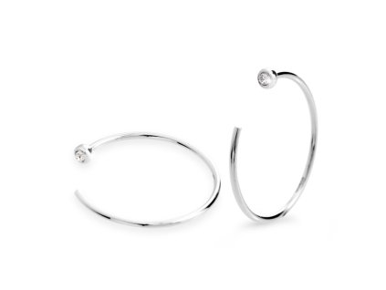 11850 mensi stribrne provlekaci nausnice s krystalem swarovski crystal stribro 925 1000