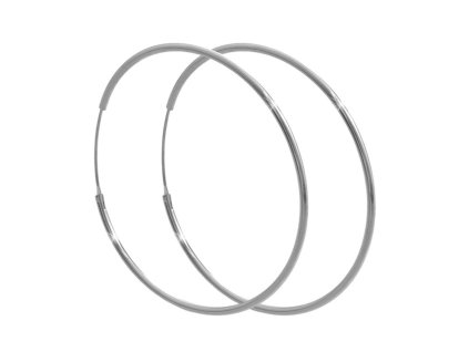 11928 stribrne nausnice kreole velke bez krystalu stribro 925 1000