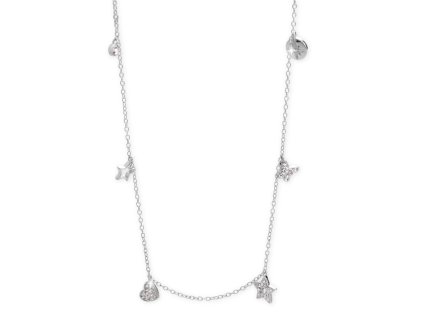 11943 stribrny nahrdelnik s ovesy a krystaly swarovski crystal stribro 925 1000