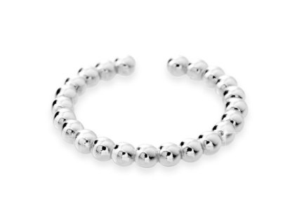 11985 stribrny prsten cely z drobnych kulicek bez krystalu stribro 925 1000