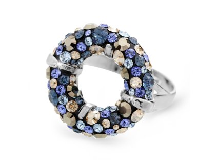 12069 stribrny napadity prsten kruh s krystaly swarovski montana stribro 925 1000
