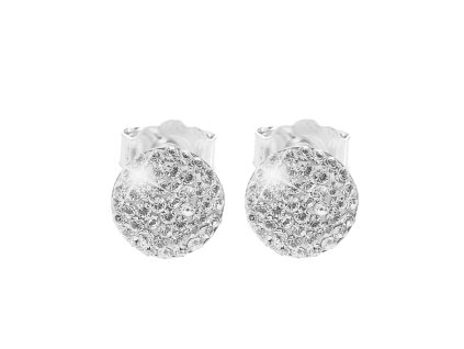 14754 stribrne nausnice puzety lentilky s krystaly swarovski crystal stribro 925 1000