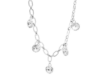 15057 stribrny nahrdelnik retez s krystaly swarovski crystal stribro 925 1000