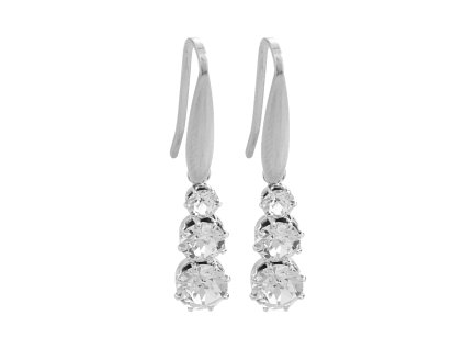 15245 nausnice provlekaci z bizuterni slitiny s postupne se zvetsujicich krystalu swarovski crystal
