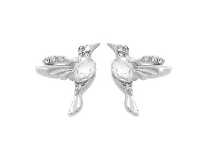 15293 nausnice puzety z bizuterni slitiny kolibrik s krystaly swarovski crystal