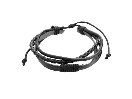 15510 pansky naramek kozeny skadany z nekolika casti