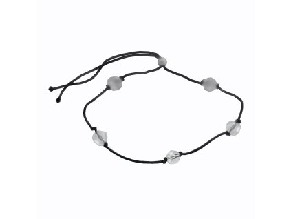 15895 snurkovy naramek a pet koralku swarovski crystal