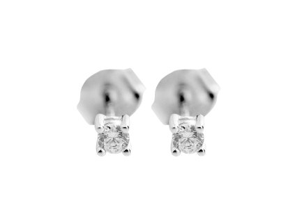 16417 stribrne nausnice puzety miniaturni kubicky zirkon crystal stribro 925 1000