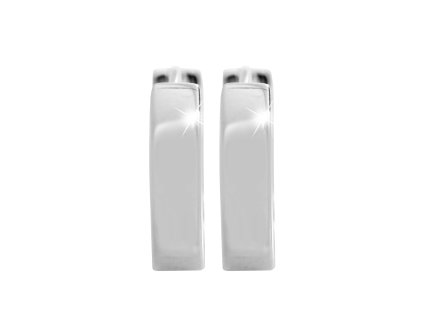 16582 stribrne nausnice krouzky ciste kovove bez krystalu stribro 925 1000