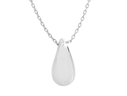 16675 stribrny nahrdelnik v podobe kapky bez krystalu stribro 925 1000