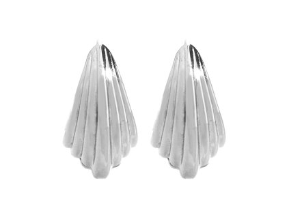 16699 stribrne nausnice krouzky vroubkovane zdobene bez krystalu stribro 925 1000