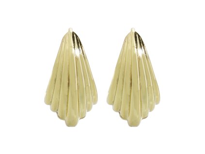 16702 pozlacene stribrne nausnice krouzky vroubkovane zdobene bez krystalu stribro 925 1000