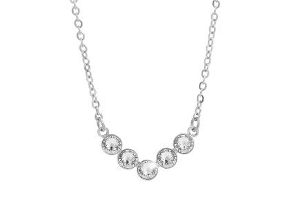 17180 nahrdelnik z bizuterni slitiny pet krystalu swarovski poskladanych do vecka crystal a