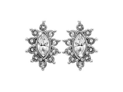 17282 nausnice puzety z bizuterni slitiny barokni naveta s krystaly swarovski crystal a