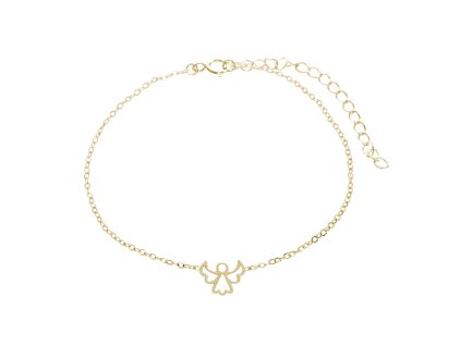 17384 pozlaceny stribrny nakotnik mini obvodovy andel kovovy bez krystalu stribro 925 1000