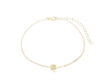 17390 pozlaceny stribrny nakotnik mini ctyrlistek kovovy bez krystalu stribro 925 1000