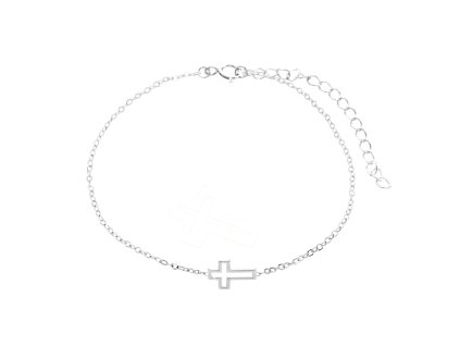 17393 stribrny nakotnik mini obvodovy krizek kovovy bez krystalu stribro 925 1000