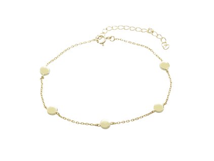 17402 pozlaceny stribrny nakotnik s penizky kovovy bez krystalu stribro 925 1000