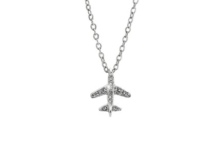 17612 nahrdelnik z bizuterni slitiny male letadelko s krystaly swarovski crystal