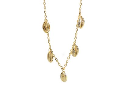 17687 zlaty nahrdelnik z bizuterni slitiny pet musli zdobenych krystaly swarovski crystal