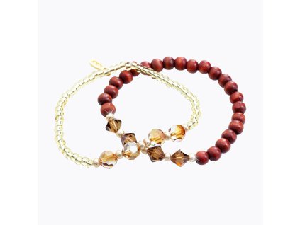 18200 sada dvou kombinovanych naramku topaz